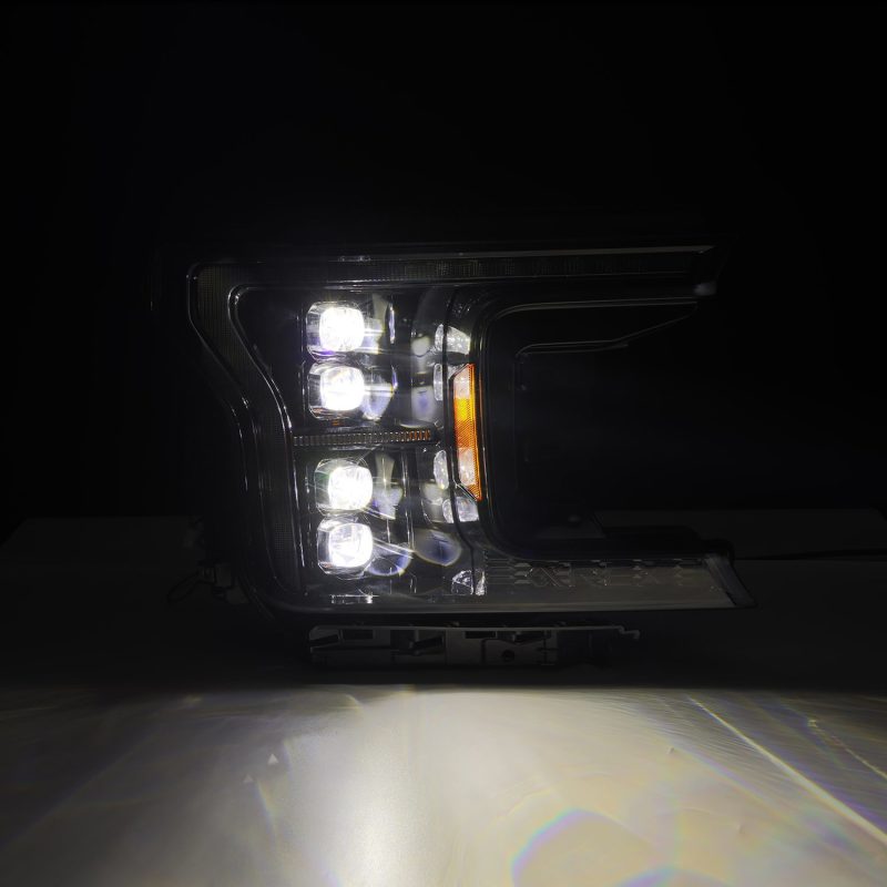 AlphaRex 18-20 Ford F-150 NOVA LED Proj Headlight Alpha Blk (14th Gen G2 Style) 880249 *Discontinued