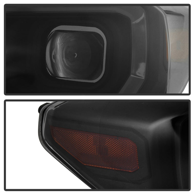 FR SPORT SPYDER xTune 16-18 Toyota Tacoma SR/SR5 DRL Proj Headlights w/Turn Signal - Blk Smk...