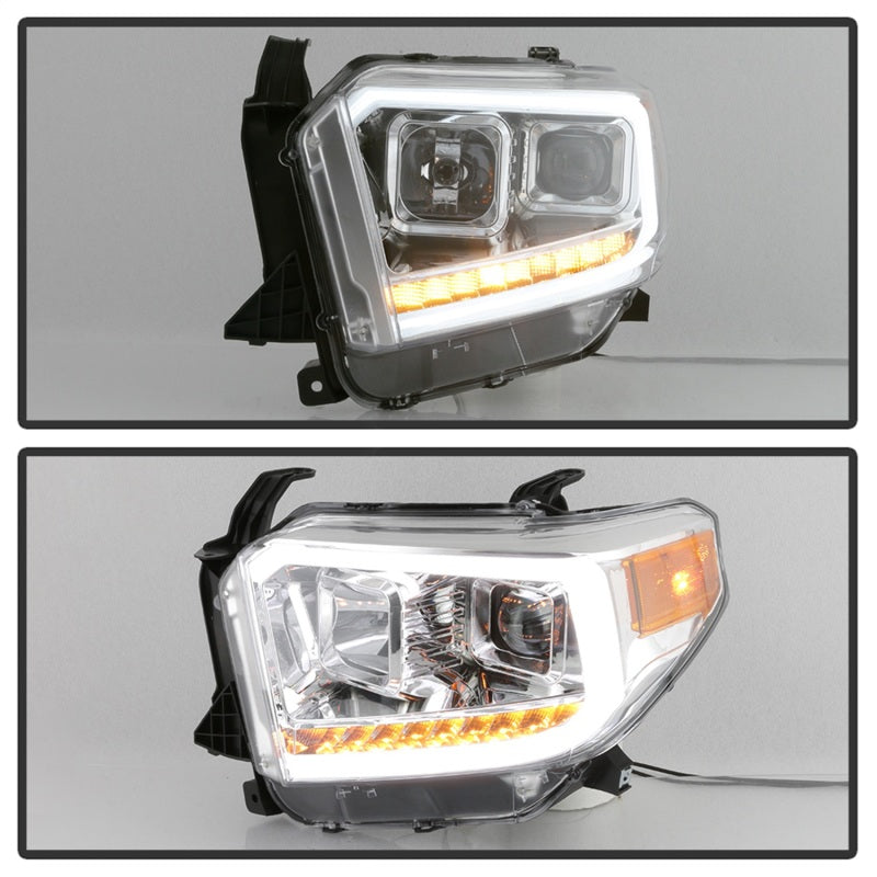 FR SPORT SPYDER xTune 14-17 Toyota Tundra DRL LED Light Bar Projector Headlights - Chrome...