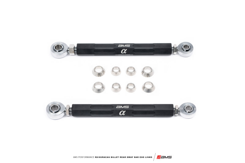 FR SPORT AMS 2017+ Audi R8 / 2015+ Lamborghini Huracan Billet Rear Sway Bar End Links...