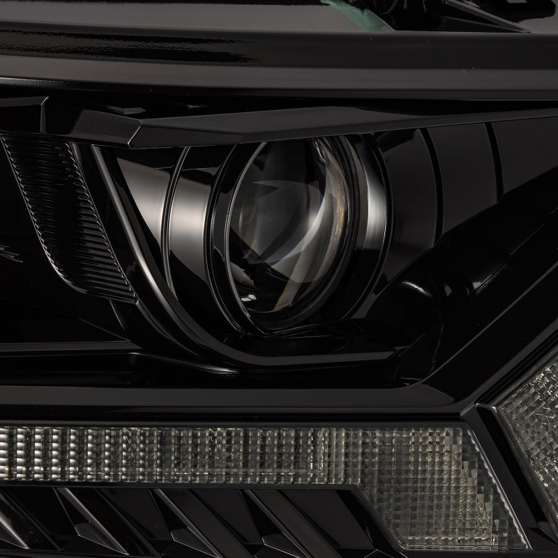 FR SPORT AlphaRex 2019+ Ford Ranger PRO-Series Proj Headlights Plank Style Alpha Black w/Seq...