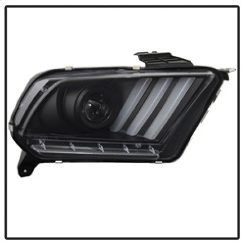 Spyder 10-13 Ford Mustang - Halogen - Projector Headlights - LED Signals -Black (PRO-YD-FM2010V2-BK) 5085429