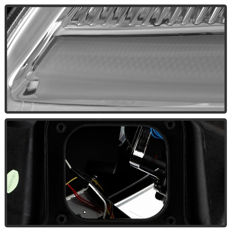 SPYDER 05-13 Chevy Corvette C6 Projector Headlights Seq LED Turn Signal w/SB DRL Parking Light 5087928