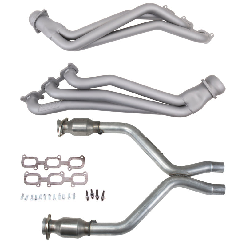 BBK 11-14 Ford Mustang V6 1-3/4 Long Tube Headers w/High Flow Catted X-Pipe (Ti Ceramic) 16421