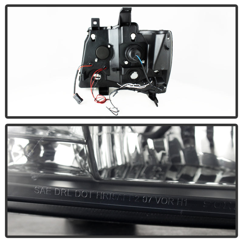 Spyder Chevy Suburban 1500 07-14 Projector Headlights LED Halo LED Blk Smke PRO-YD-CSUB07-HL-BSM 5078346