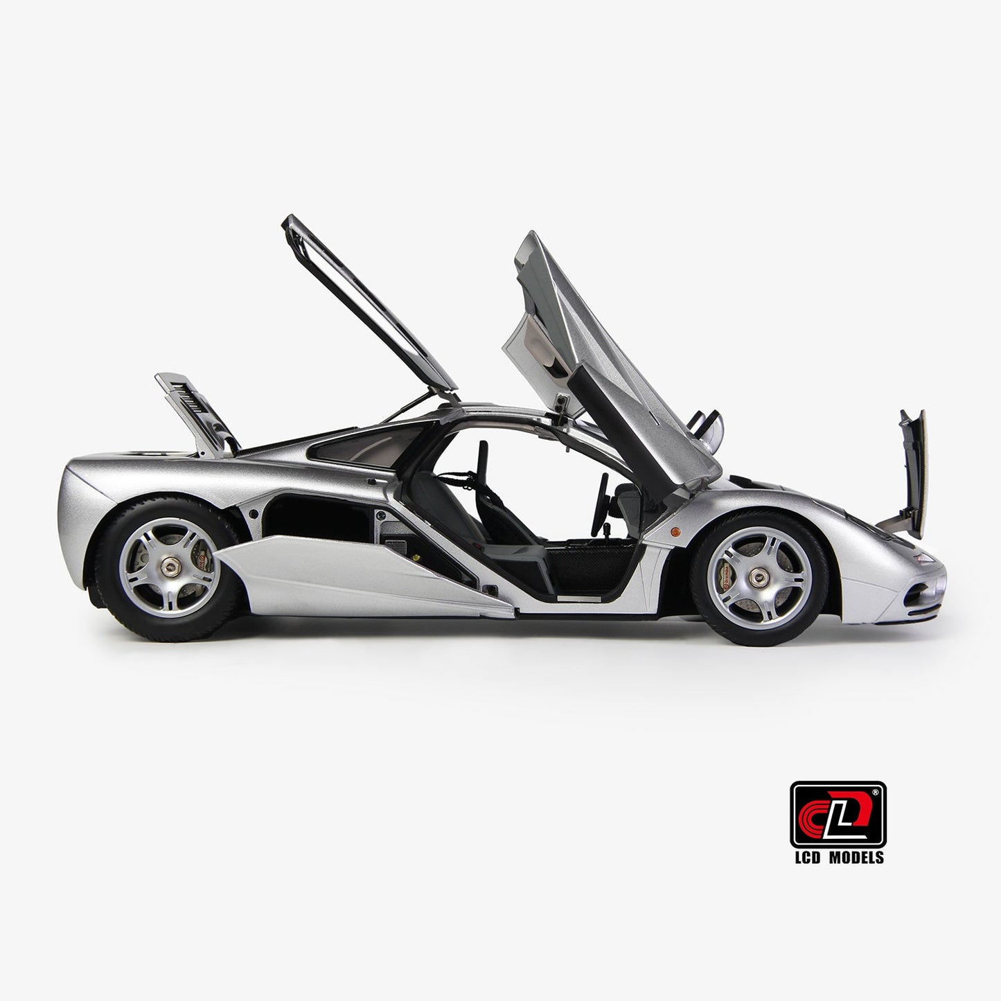 LCD 1993 Mclaren F1 XP5 Silver Metallic 1:18