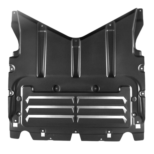 Bull Boost Performance Pre-Preg Carbon Fiber Oil Cooler Skid Plate for BMW G90 G99 M5