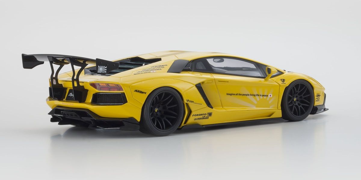 Kyosho Lamborghini Aventador LB Works Yellow 1:18