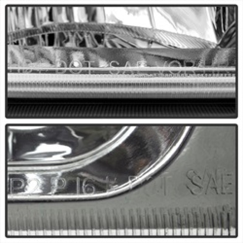 FR SPORT SPYDER Xtune Chevy Silverado 2500HD 03-06 Crystal Headlights w/ Bumper Lights Chrome...