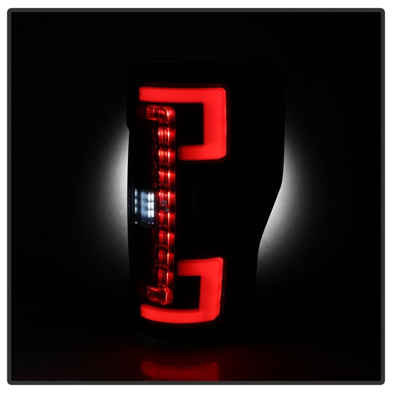 Spyder 17-18 Ford F-250 SD (w/Blind Spot Sensor) LED Tail Lights - Blk (ALT-YD-FS17BS-LED-BK) 5085610