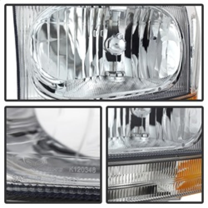 FR SPORT SPYDER Xtune Ford F250/350/450 Superduty 99-04 Crystal Headlights w/ Bumper Lights...