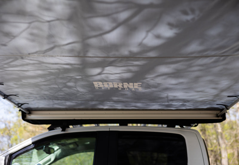Borne Off-Road Rooftop Awning 79in L x 98in D Grey BNAW-79-98GR