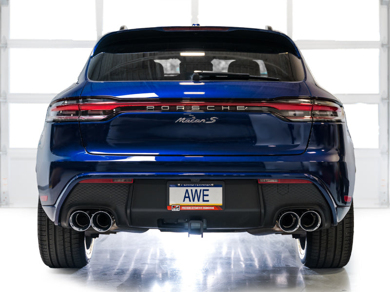 AWE Tuning 2022+ Porsche Macan 2.9TT Touring Edition Catback Exhaust w/ Chrome Silver Tips 3015-42952