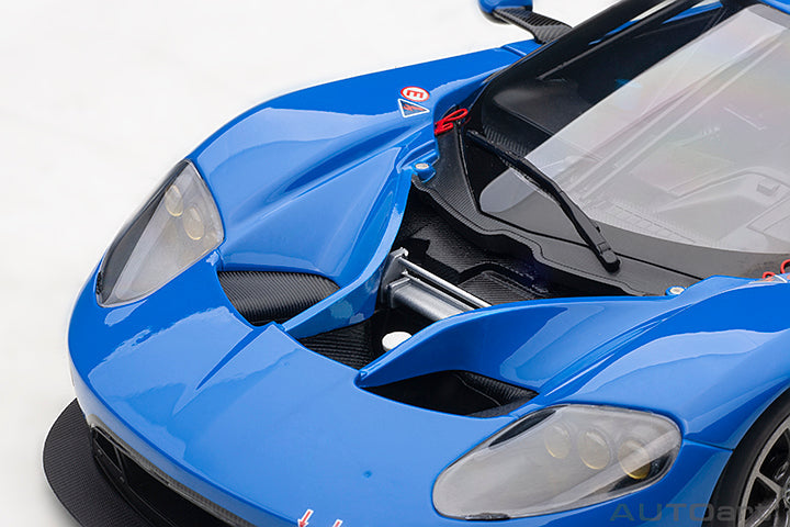 AUTOart 2017 Ford GT Le Mans Plain Color Version Lightning Blue 1:18