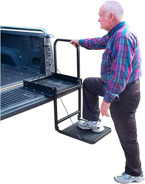 Speedzone Performance LLC Great Day Truck N' Buddy Folding Tailgate Step/Seat Platform for Work...