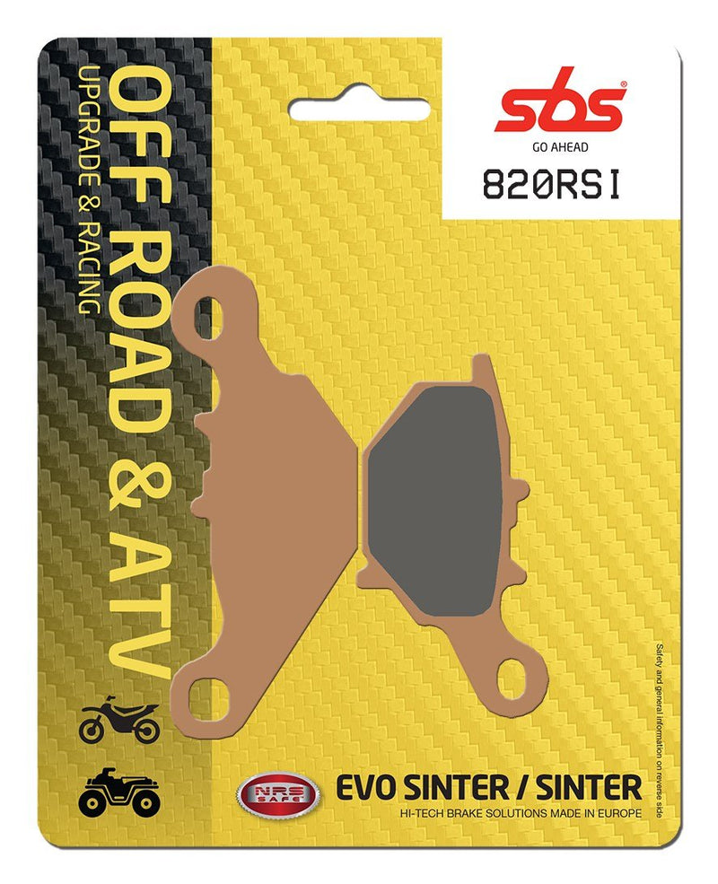 SBS OFFROAD RACING BRAKE PADS FR-RR  820RSI