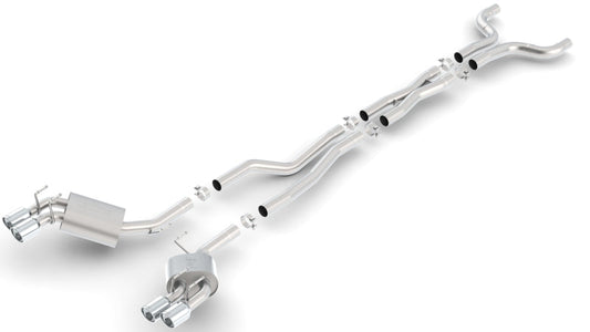 FR SPORT Borla 12-15 Chevy Camaro ZL1 Coupe 6.2L 8cyl S-Type SS/1LE C/B Exhaust Dual Mode,Quad...