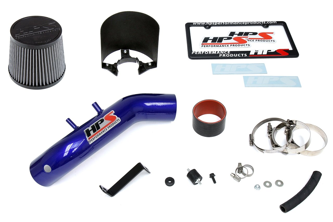 HPS Shortram Air Intake Kit 2004-2008 Acura TSX 2.4L, Includes Heat Shield, Blue