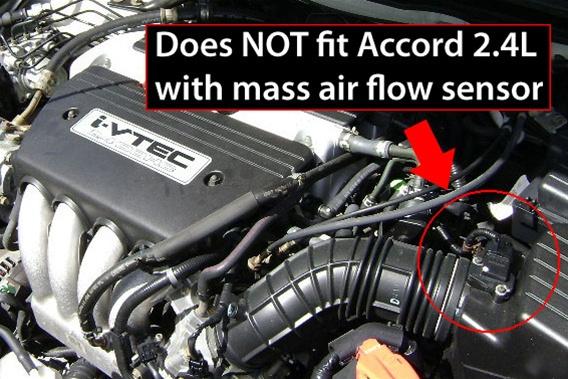 HPS Shortram Air Intake Kit 2003-2006 Honda Accord 2.4L without MAF Sensor, Includes Heat Shield, Polish