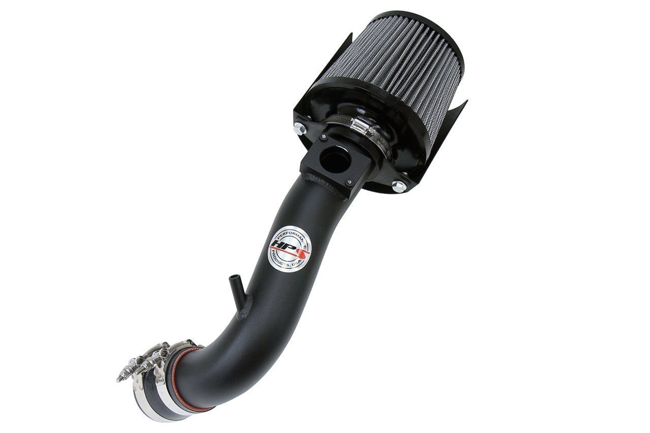 HPS Performance HPS Shortram Air Intake Kit 2008-2014 Mitsubishi Lancer 2.0L / 2.4L NonTurbo, Includes Heat Shield, 827-162