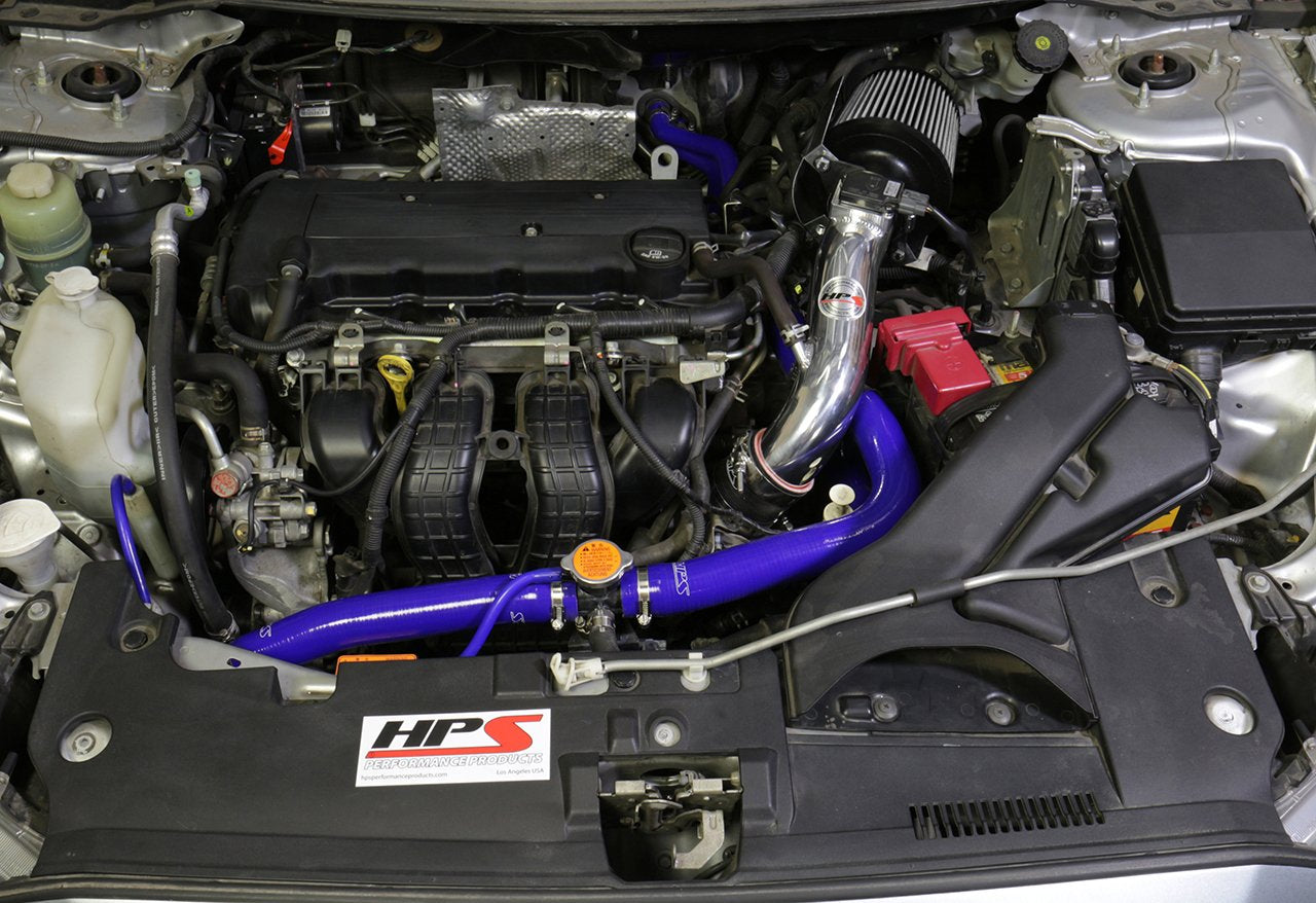 HPS Performance HPS Shortram Air Intake Kit 2008-2014 Mitsubishi Lancer 2.0L 2.4L Non Turbo, Includes Heat Shield, Polish