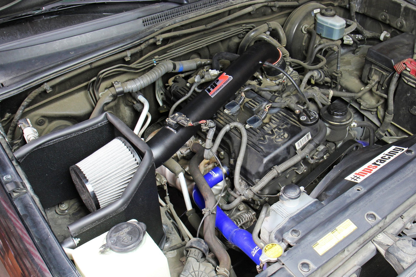 HPS Performance HPS Shortram Air Intake Kit 2005-2015 Toyota Tacoma Pickup 2.7L, Includes Heat Shield, 827-169