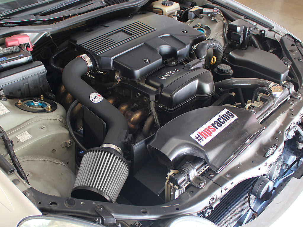 HPS Performance HPS Shortram Air Intake Kit 2001-2005 Lexus GS300 3.0L, Includes Heat Shield, 827-260