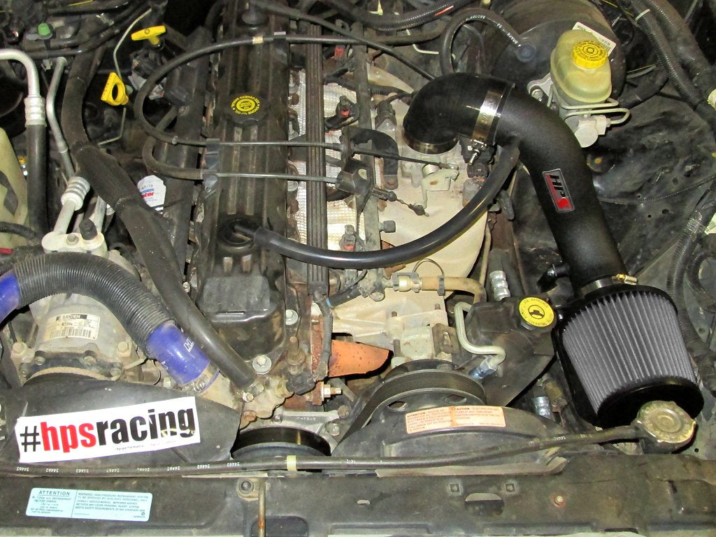 HPS Performance HPS Shortram Air Intake Kit 1991-2001 Jeep Cherokee 4.0L I6, Includes Heat Shield, 827-301