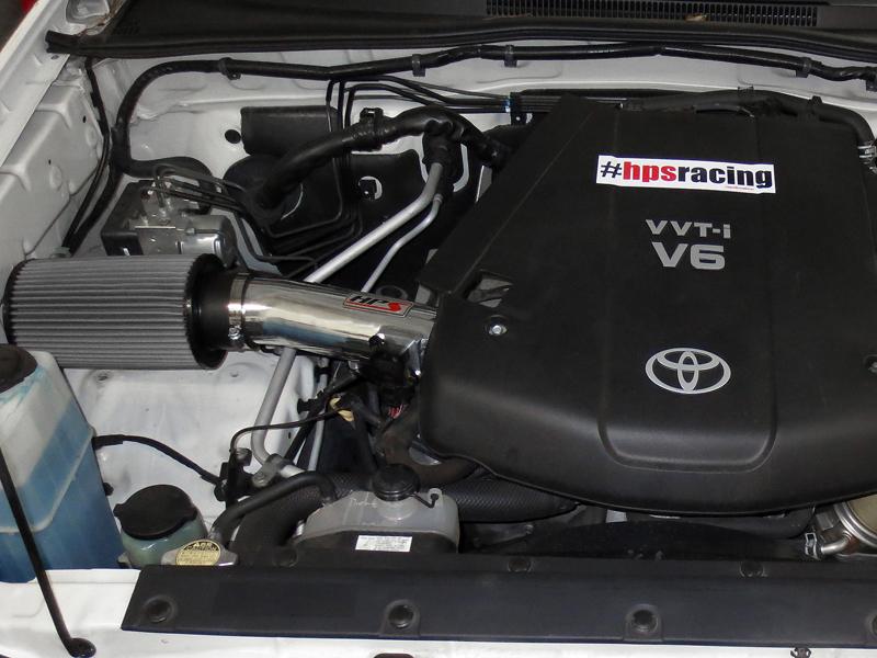 FR SPORT HPS Shortram Air Intake Kit 2007-2009 Toyota FJ Cruiser 4.0L V6, Polish - View 2