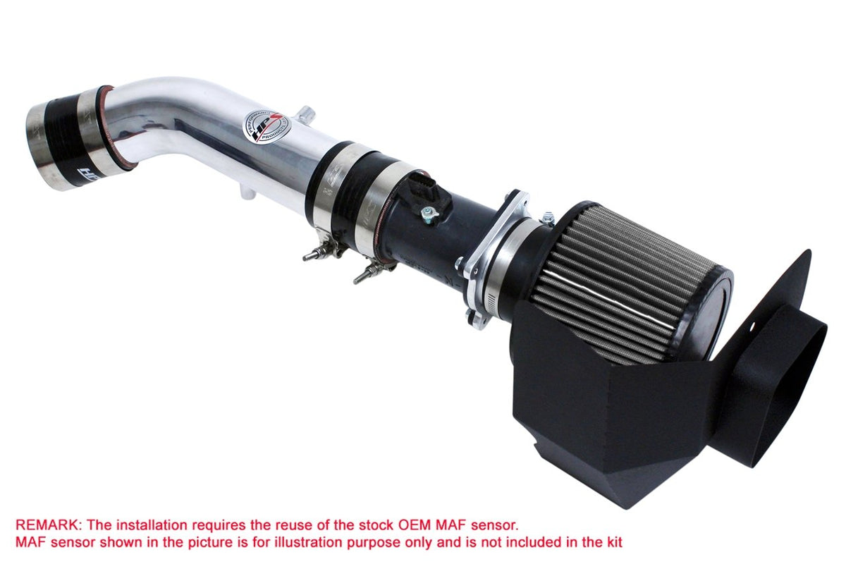 FR SPORT HPS Shortram Air Intake Kit 2003-2006 Nissan 350Z 3.5L V6, Includes Heat Shield, Polish