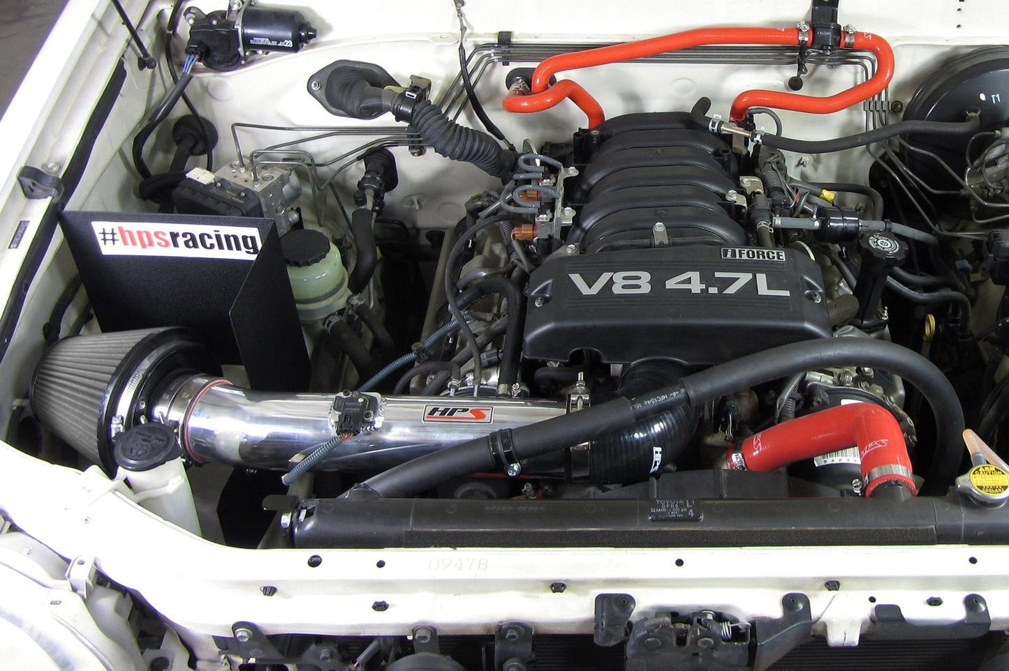 HPS Performance Products HPS Shortram Air Intake Kit 2005-2007 Toyota Sequoia 4.7L V8, Includes Heat Shield, 827-523