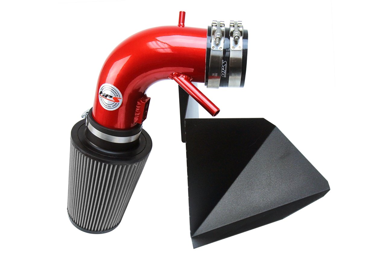 HPS Performance Products HPS Shortram Air Intake Kit 2013-2016 Hyundai Genesis Coupe 3.8L V6, Includes Heat Shield, 827-525