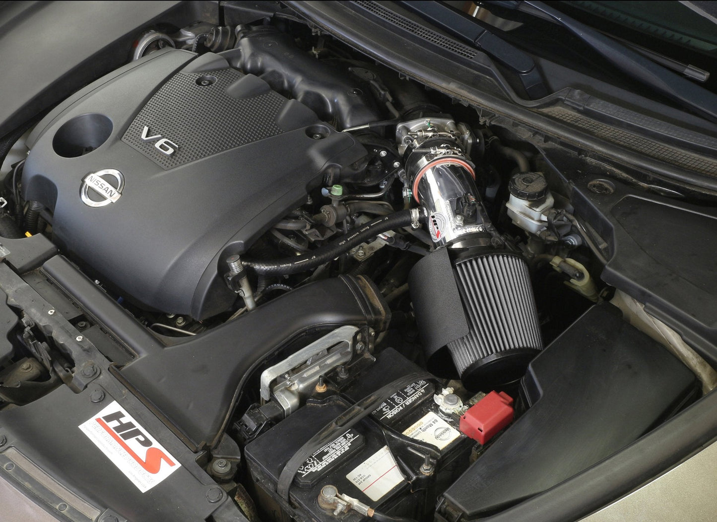 HPS Performance HPS Shortram Air Intake Kit 2009-2014 Nissan Maxima V6 3.5L, Includes Heat Shield, 827-533