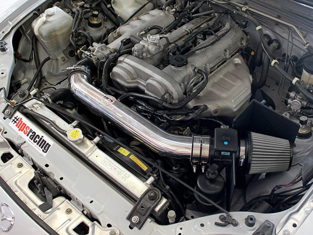 HPS Shortram Air Intake Kit 1999-2005 Mazda Miata 1.8L Non Turbo, Includes Heat Shield, 827-537