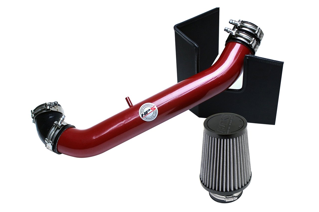 HPS Shortram Air Intake Kit 1999-2005 Mazda Miata 1.8L Non Turbo, Includes Heat Shield, Red