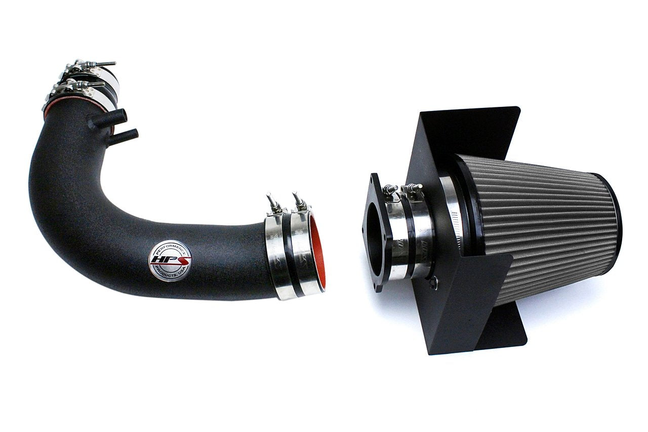 HPS Shortram Air Intake Kit 1997-2004 Ford Expedition 4.6L 5.4L V8, Includes Heat Shield, Black