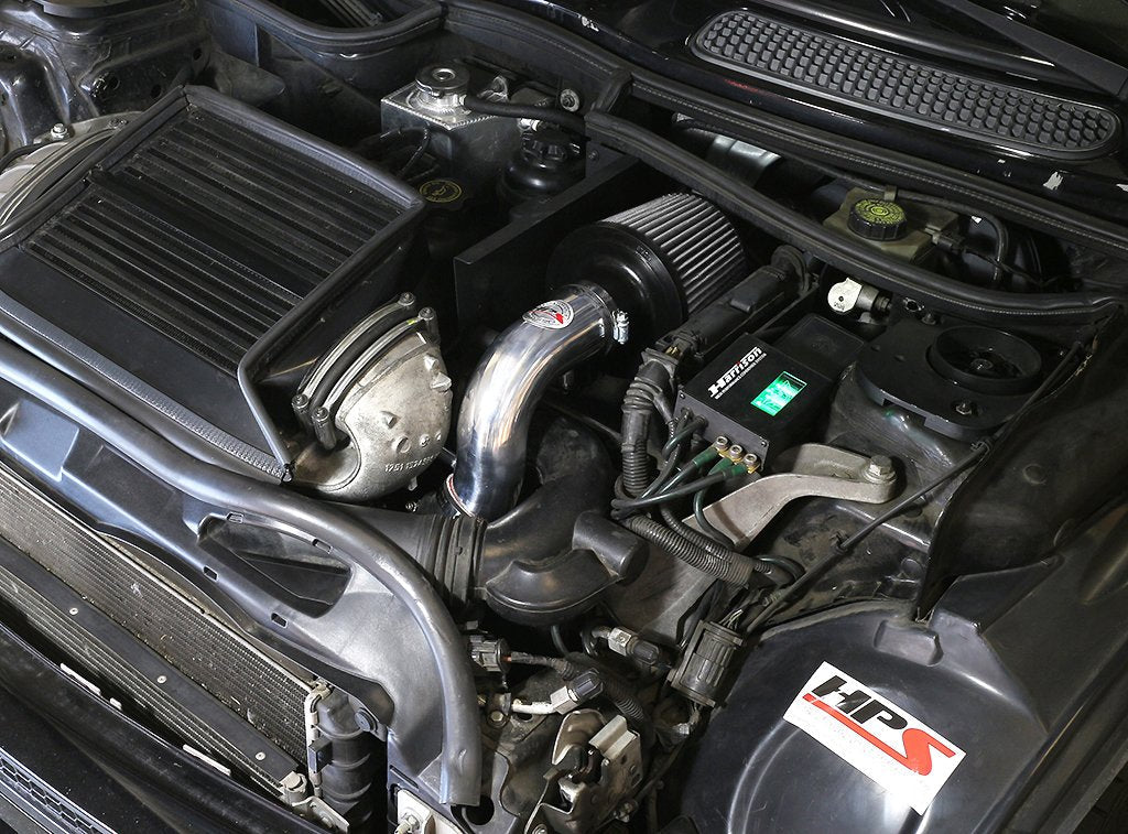 HPS Performance HPS Shortram Air Intake Kit 2002-2005 Mini Cooper S 1.6L Supercharged, Includes Heat Shield, 827-544