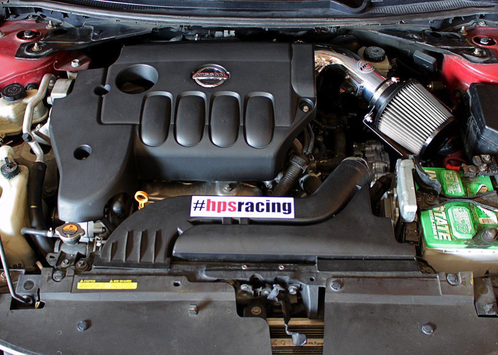 HPS Performance HPS Shortram Air Intake Kit 2013 Nissan Altima Coupe 2.5L 4Cyl, Includes Heat Shield, 827-546