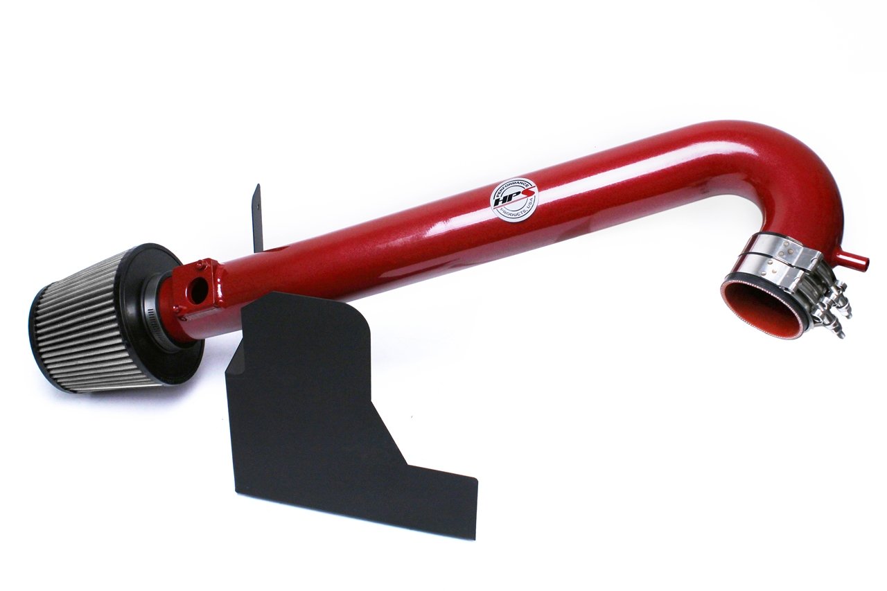 HPS Shortram Air Intake Kit 2011-2016 Subaru Forester 2.5L Non Turbo, Includes Heat Shield, Red