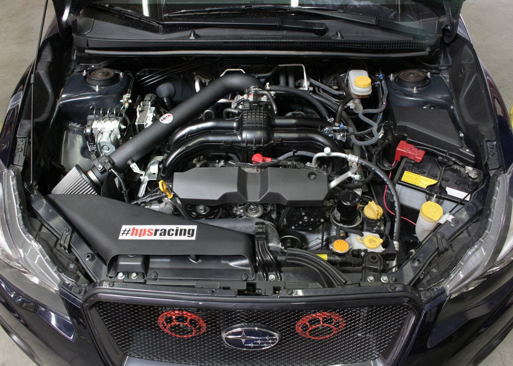 HPS Shortram Air Intake Kit 2011-2016 Subaru Forester 2.5L Non Turbo, Includes Heat Shield, Black
