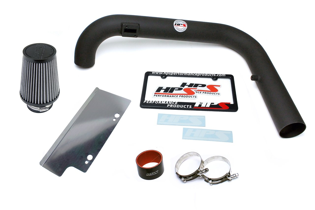 HPS Shortram Air Intake Kit 2006-2008 Volkswagen Passat 2.0T Turbo FSI Auto Trans., Includes Heat Shield, Black
