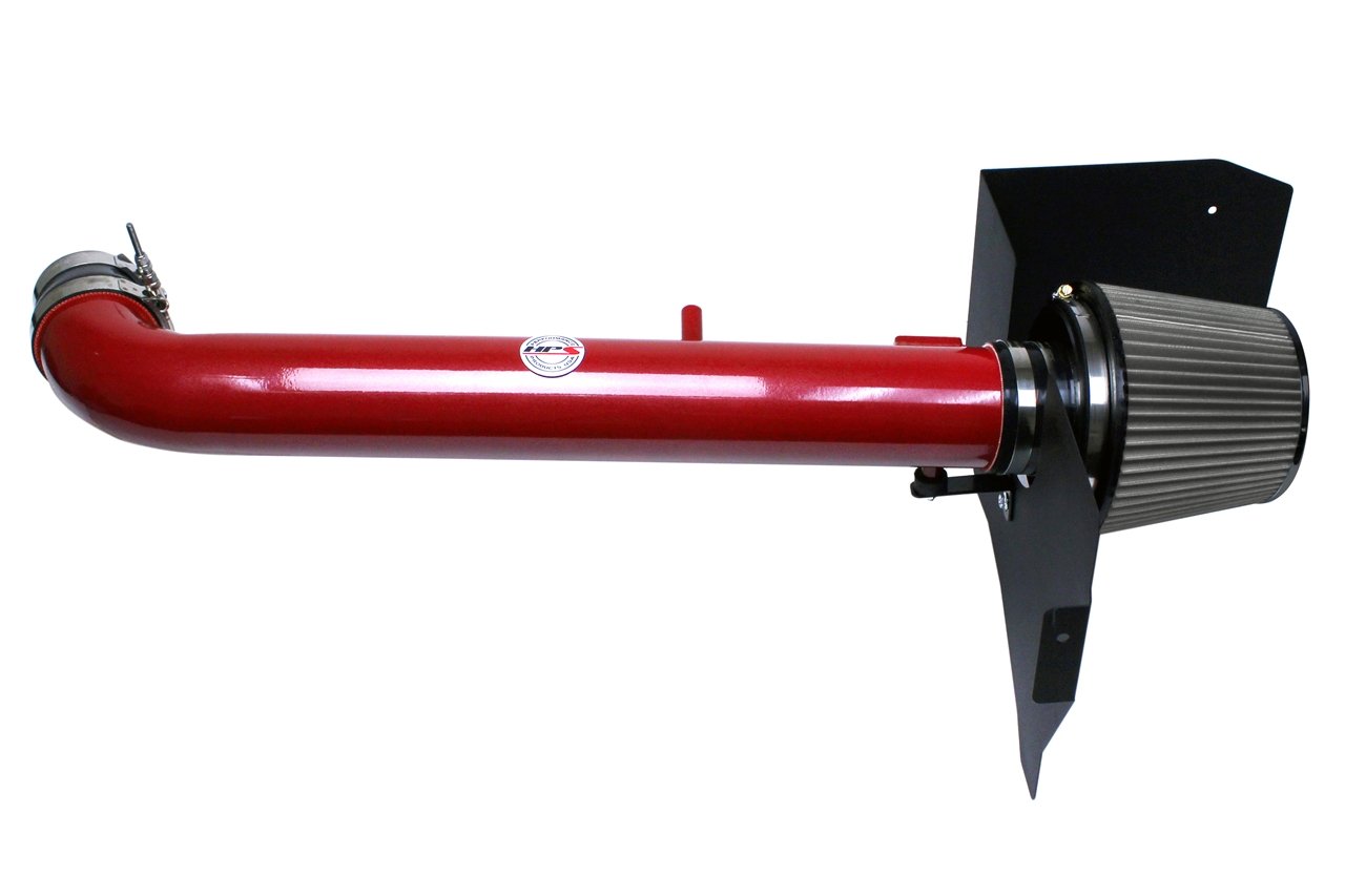 HPS Shortram Air Intake Kit 2005-2015 Nissan Xterra 4.0L V6, Includes Heat Shield, Red