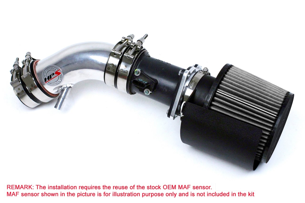 HPS Performance HPS Shortram Air Intake Kit 2002-2006 Nissan Altima 2.5L 4Cyl, Includes Heat Shield, 827-570