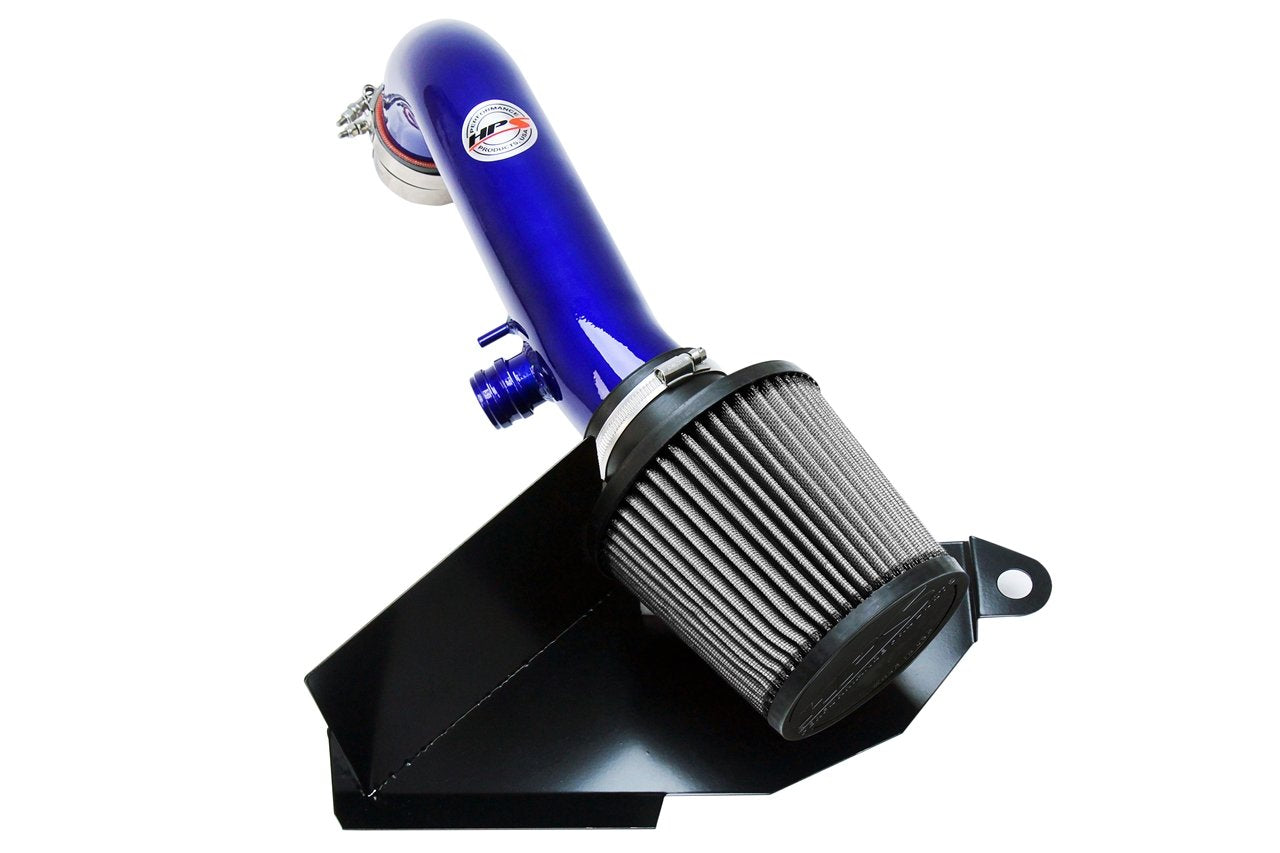 HPS Shortram Air Intake Kit 2015-2017 Volkswagen GTI 2.0T TSI Turbo, Includes Heat Shield, Blue