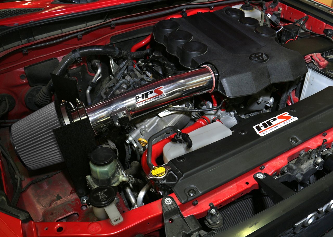HPS Performance HPS Shortram Air Intake Kit 2010-2024 Toyota 4Runner 4.0L V6, Includes Heat Shield, 827-583