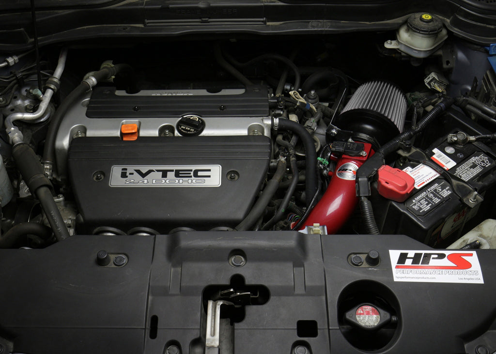 HPS Performance HPS Shortram Air Intake Kit 2007-2009 Honda CR-V 2.4L, Includes Heat Shield, 827-588