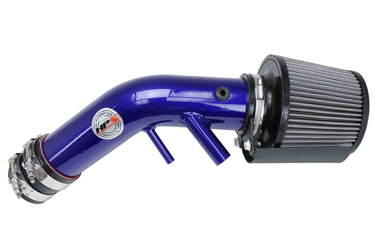 FR SPORT HPS Shortram Air Intake Kit 2016-2017 Kia Optima LX 1.6L Turbo, Includes Heat Shield, Blue