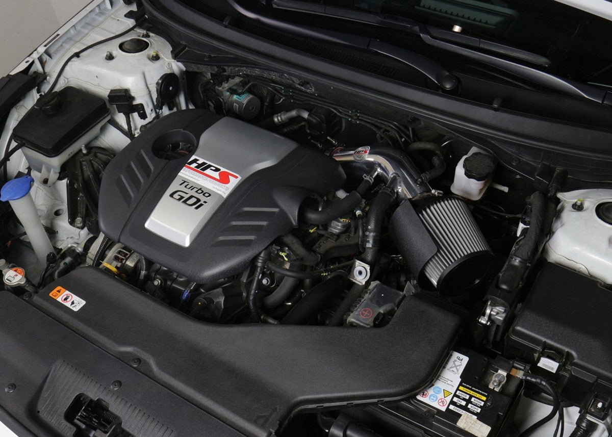 FR SPORT HPS Shortram Air Intake Kit 2016-2017 Kia Optima LX 1.6L Turbo, Includes Heat Shield,...