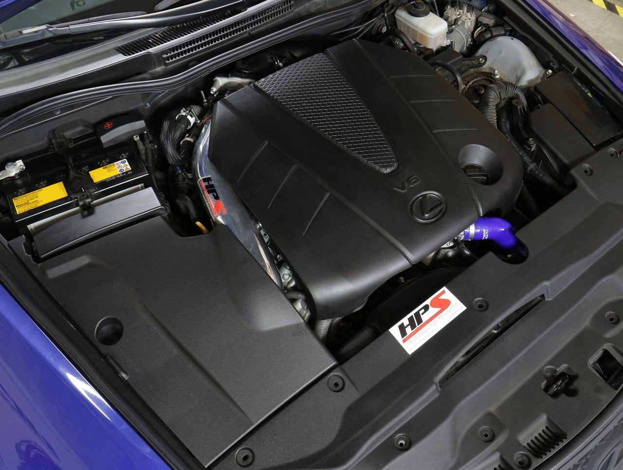 HPS Performance Products HPS Shortram Air Intake Kit 2006-2013 Lexus IS350 3.5L V6, Includes Heat Shield, Polish