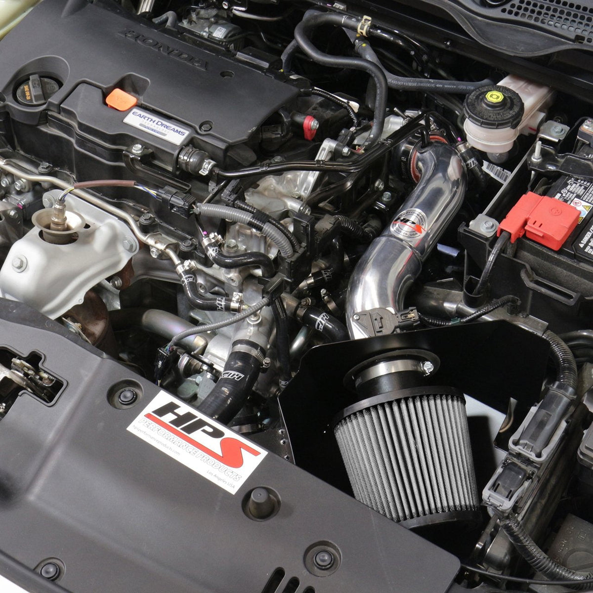 FR SPORT HPS Performance Air Intake Kit Honda 2016-2021 Civic 2.0L Non Turbo, Includes Heat...